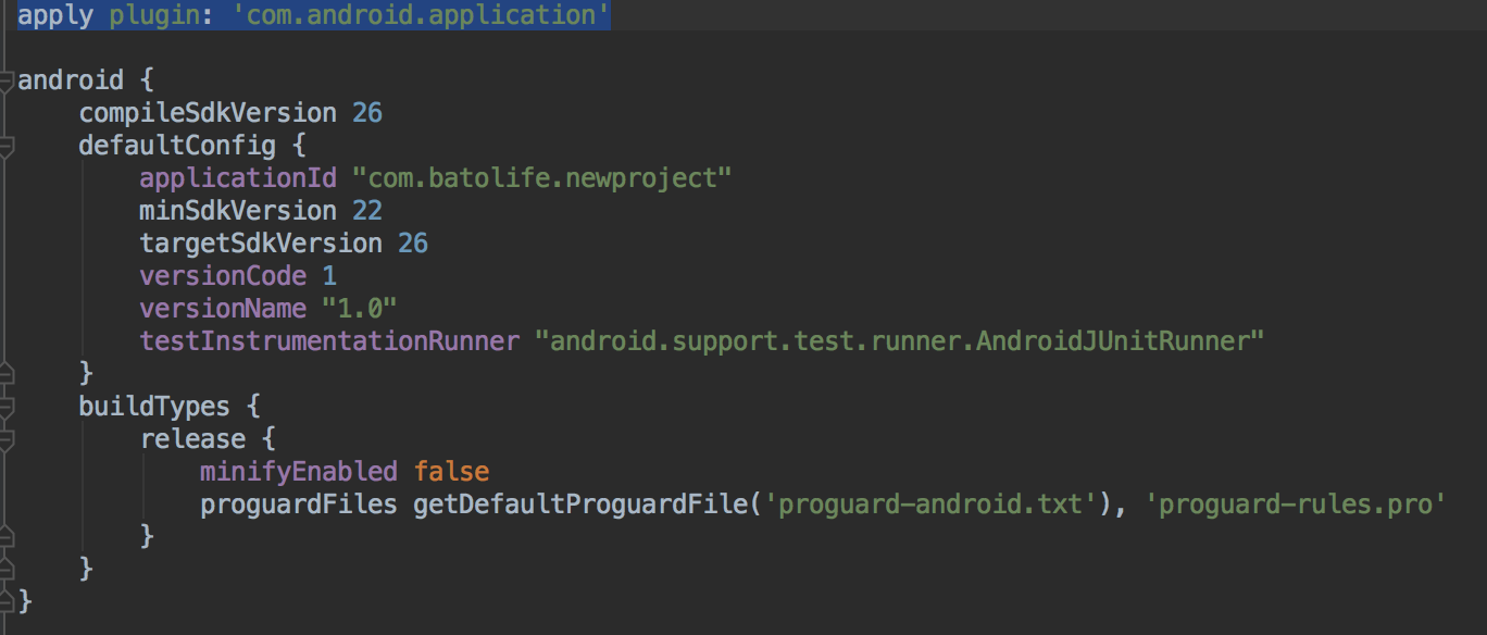 build.gradle android block