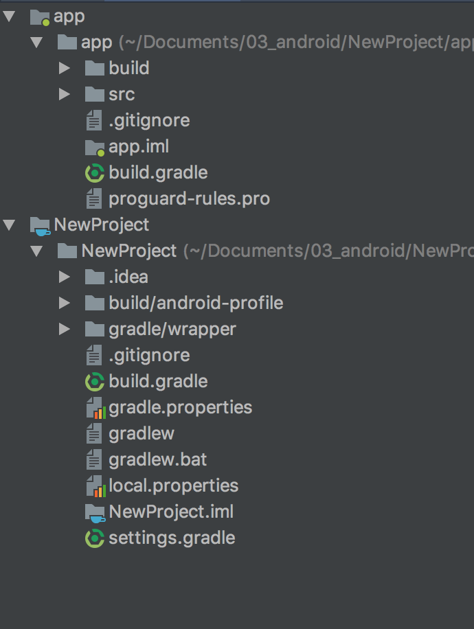 android project files