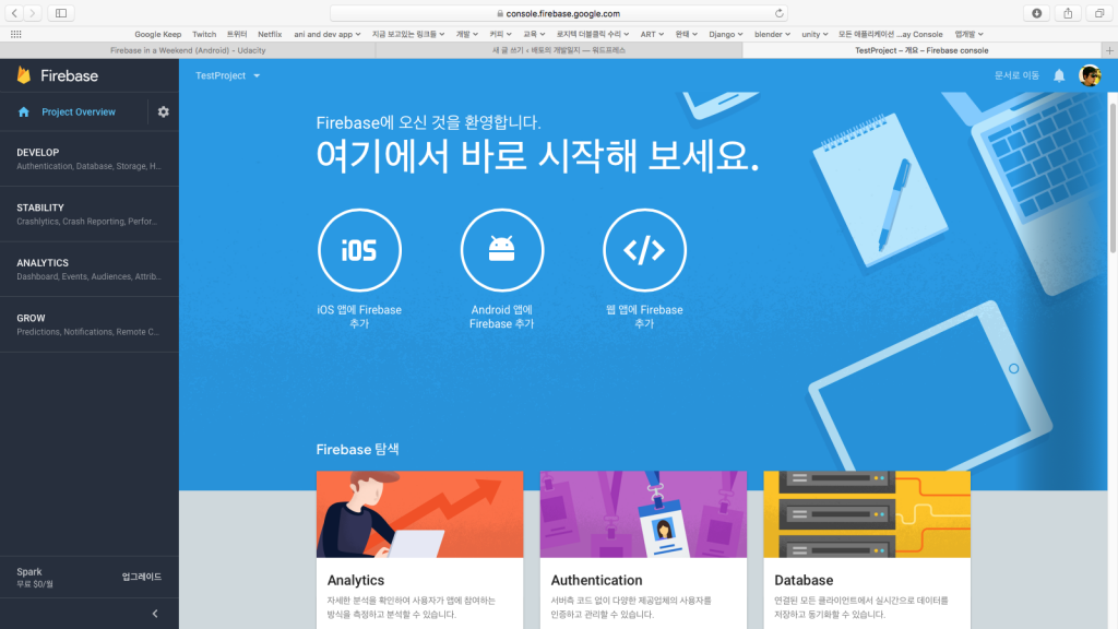 firebase consol project